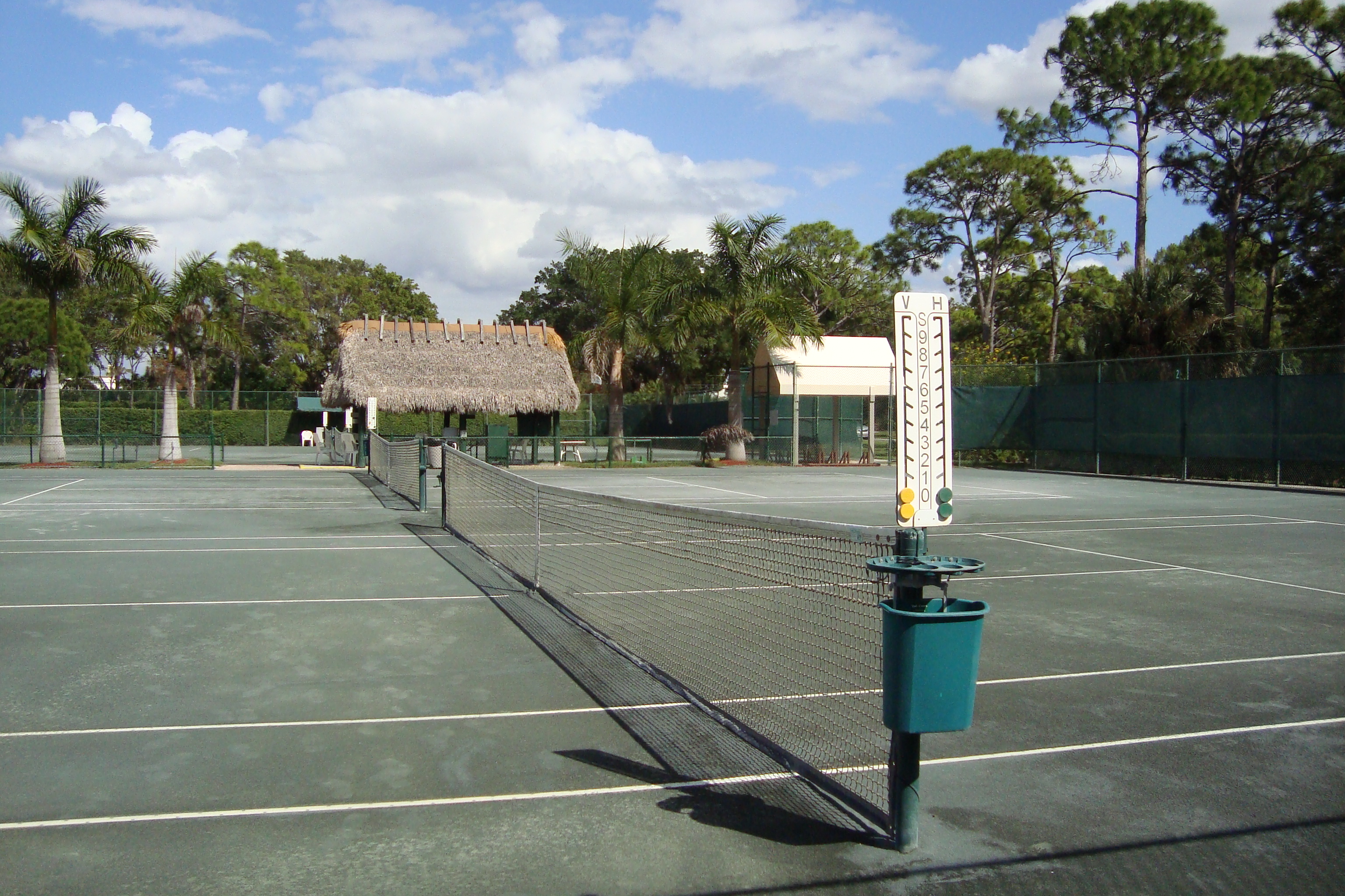 Tennis courts at Bay Forest in Naples, Florida.